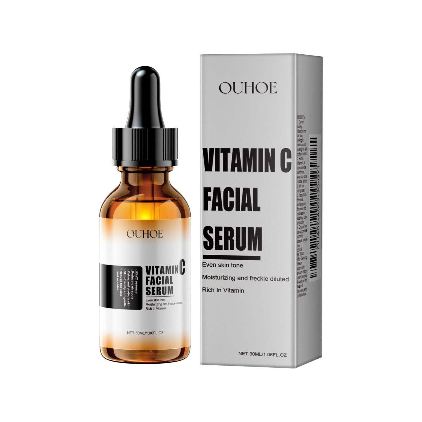 Anti-Aging Facial Serum with Vitamin C & E - Brightening & Hydrating 30ml