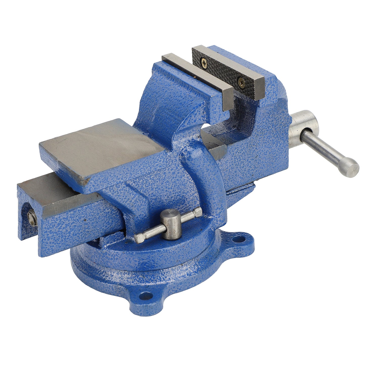 3-Inch Bench Vise with 360° Swivel Base - Cast Iron & Carbon Steel