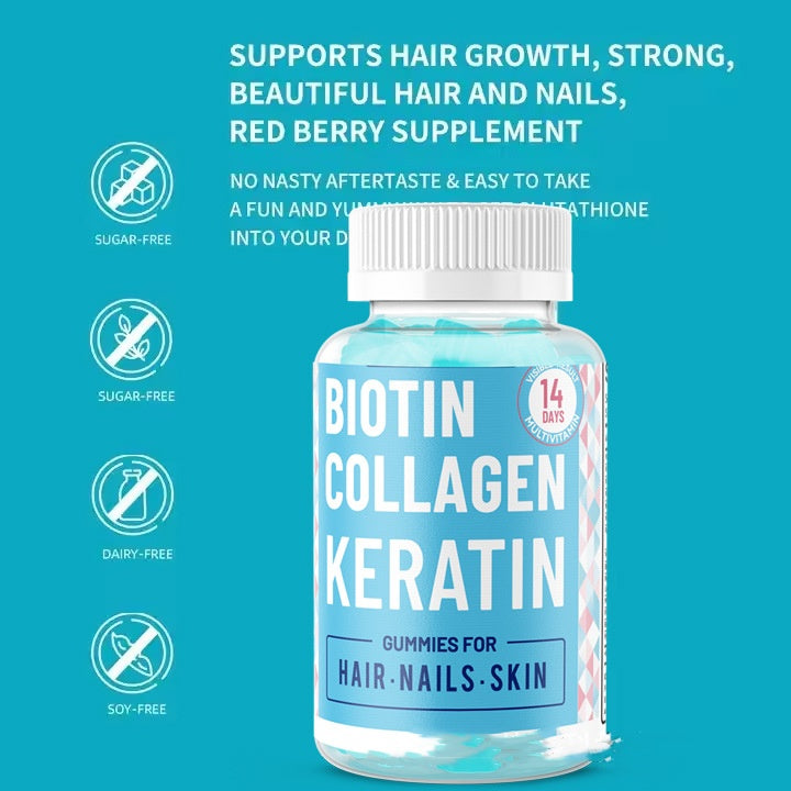 Biotin Collagen Skin & Nail Soft Candy Supplement