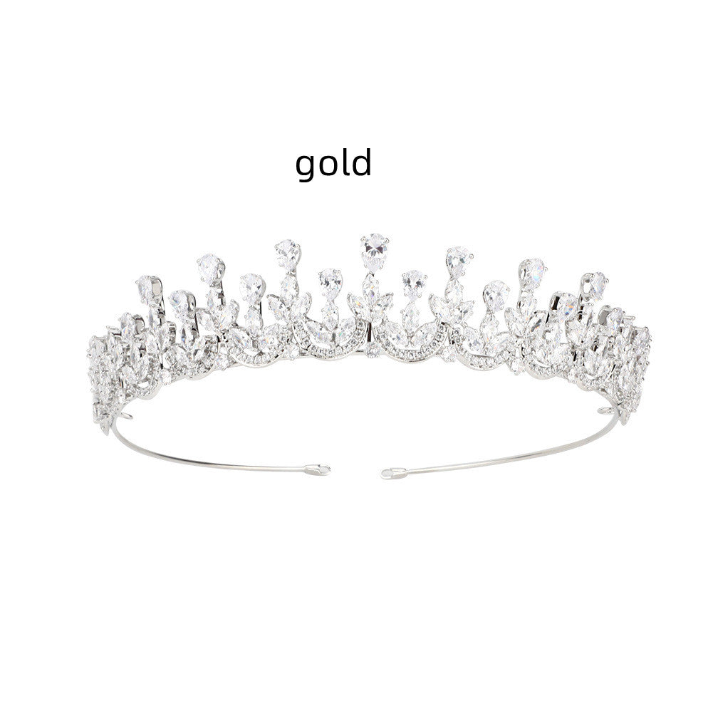 Zircon Bridal Crown with AAA Crystals