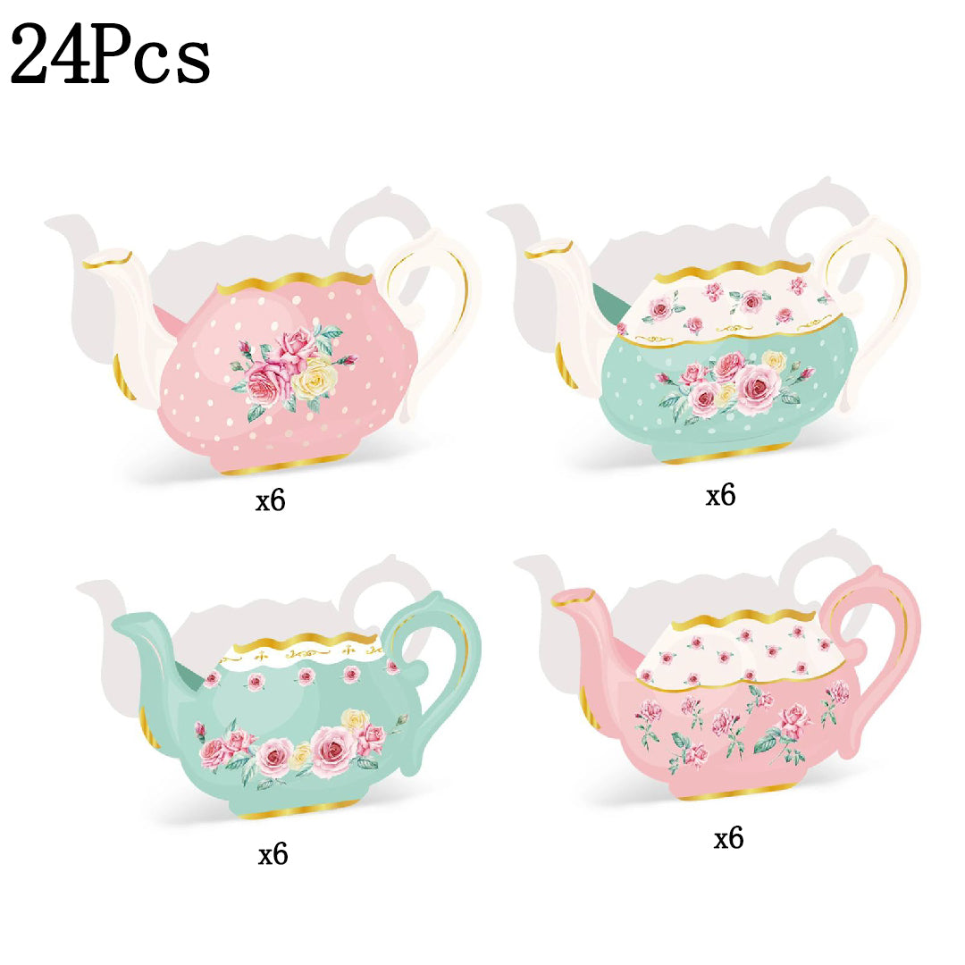 24-Piece Flower Tea Party Gift Box Set