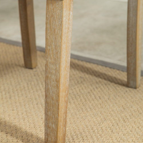 Tufted Solid Wood Dining Chair Set of 2 - Blue