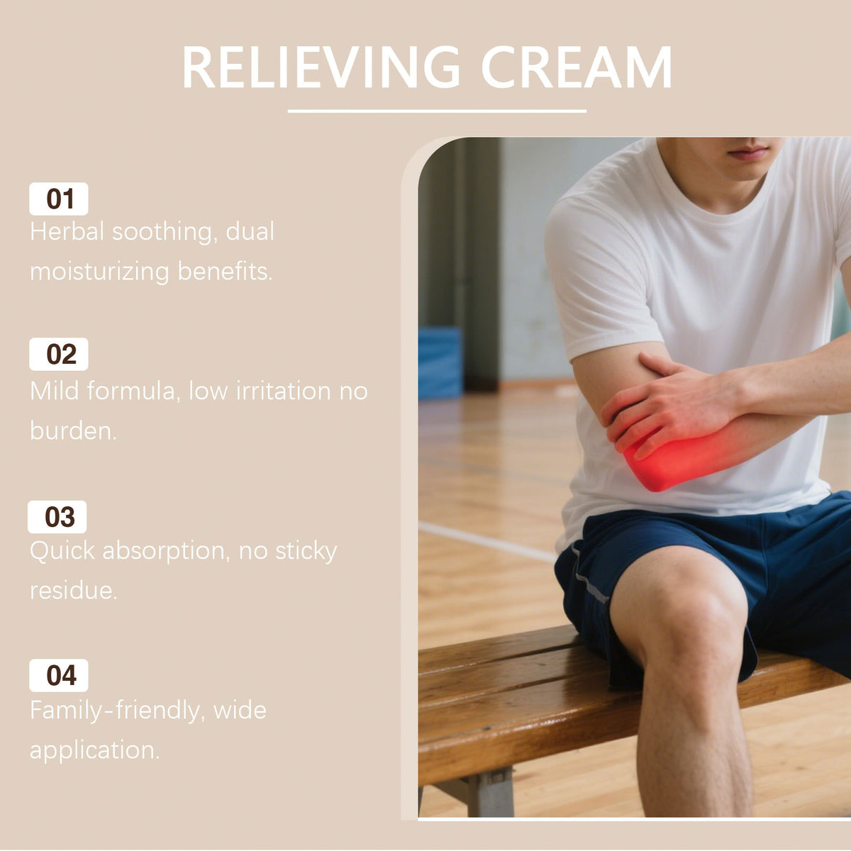 Herbal Soothing Face Cream - Hydrating Skin Care for Sensitive Skin 100g