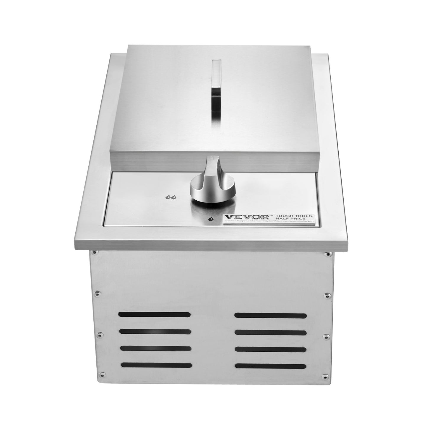15,000 BTU Single Grilling Side Burner - Stainless Steel