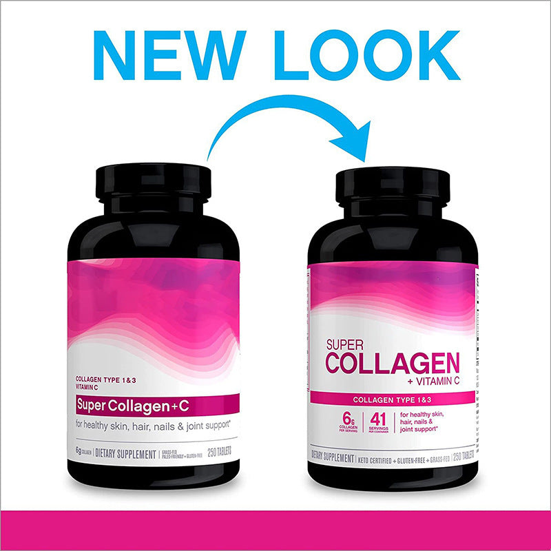 Collagen Tablets 250-Count Bottle