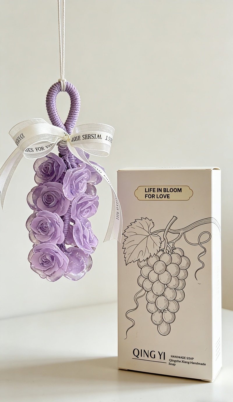 Crystal Rose-Shaped Handmade Aromatherapy Soap - 210g (14 Roses) Scent Variety
