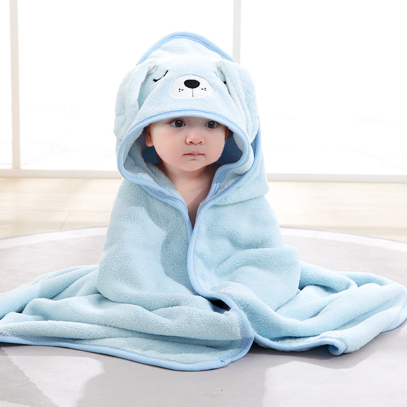 Baby Hooded Bath Towel - Soft Organic Cotton Infant Bath Wraps for Kids