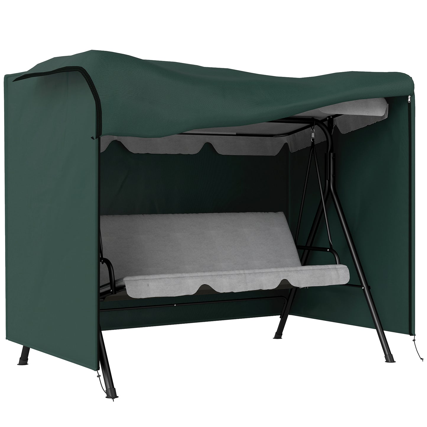Outdoor Swing Cover for Patio Hammock - Dark Green, 81" x 49"