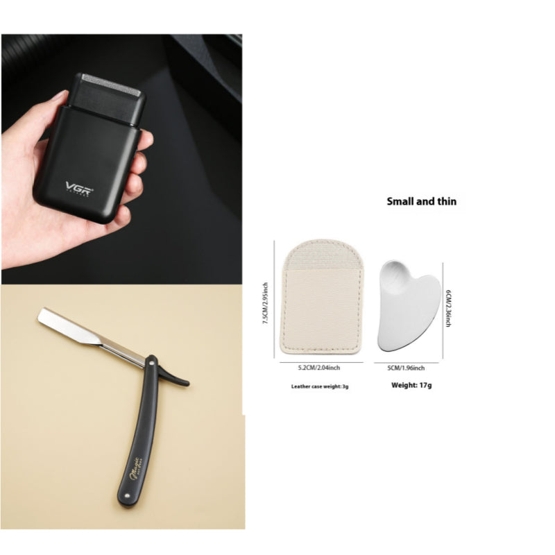 Portable Electric Razor Men - Stainless Steel Blade