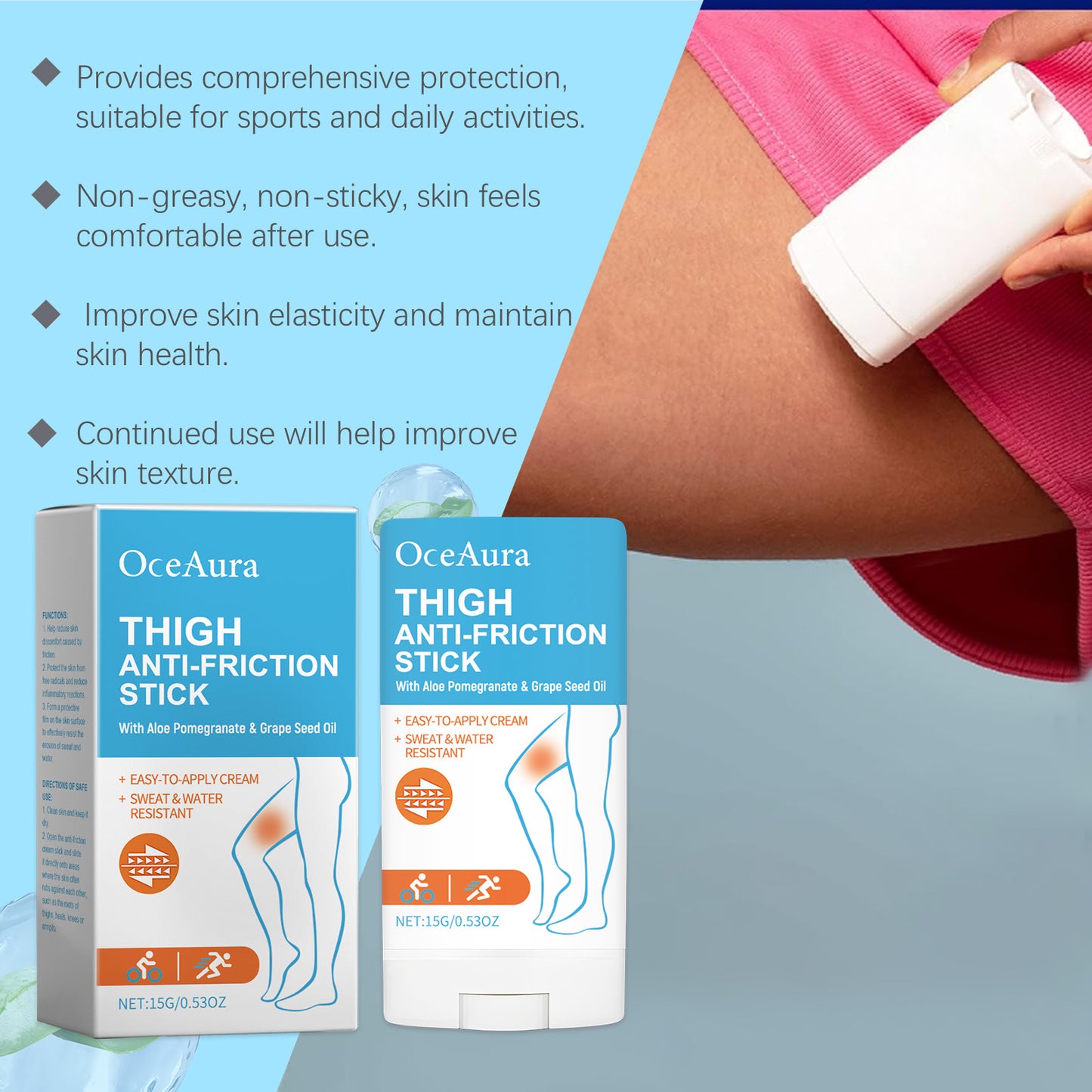 Moisturizing Anti-Friction Balm Stick - Aloe Vera Skin Protection
