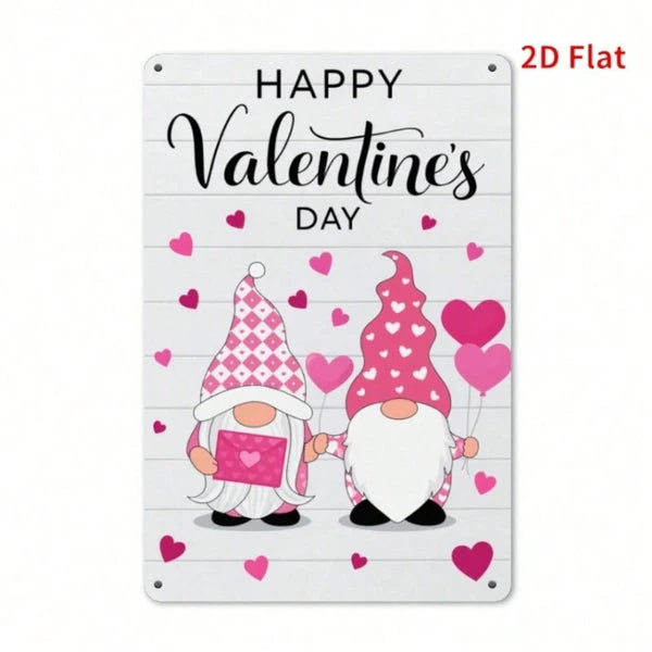 Metal Tin Wall Decoration - 20cm x 20cm Art Sign