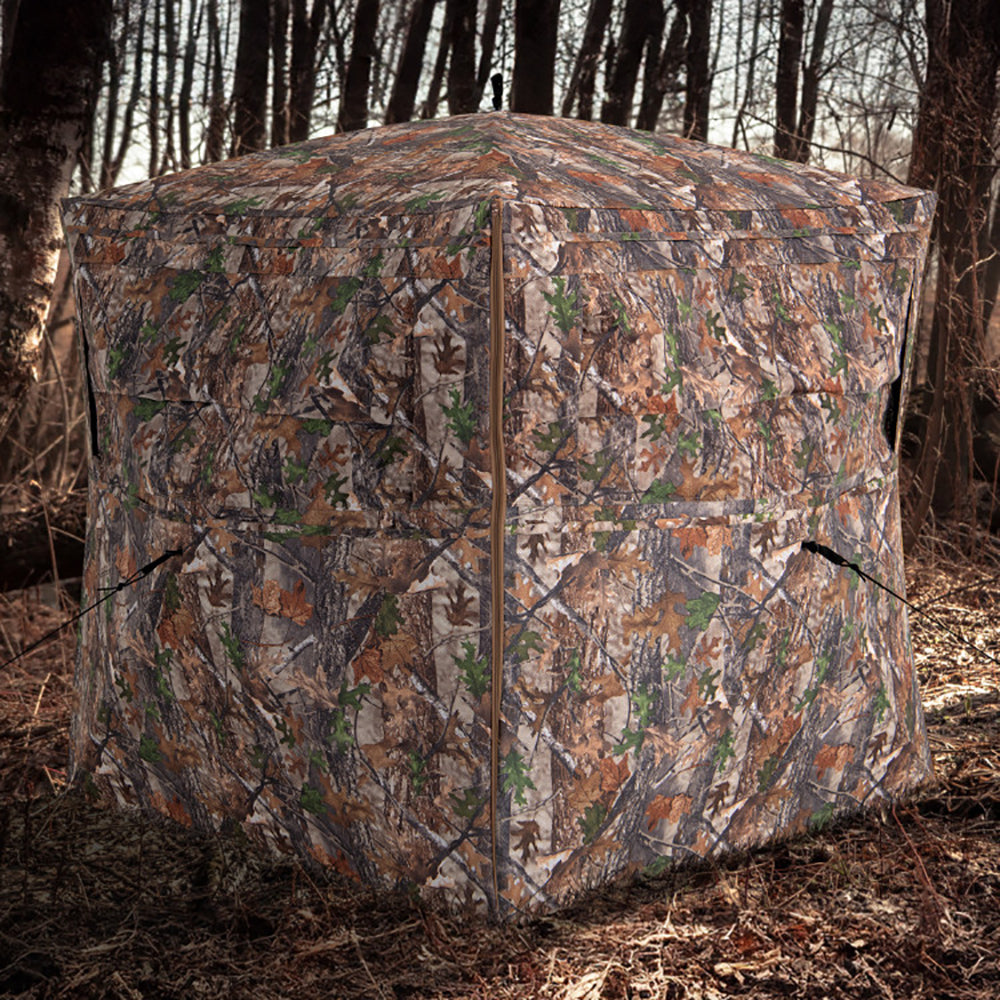 360-Degree One-Way See-Through Hunting Blind for 2-3 Persons - Camouflage