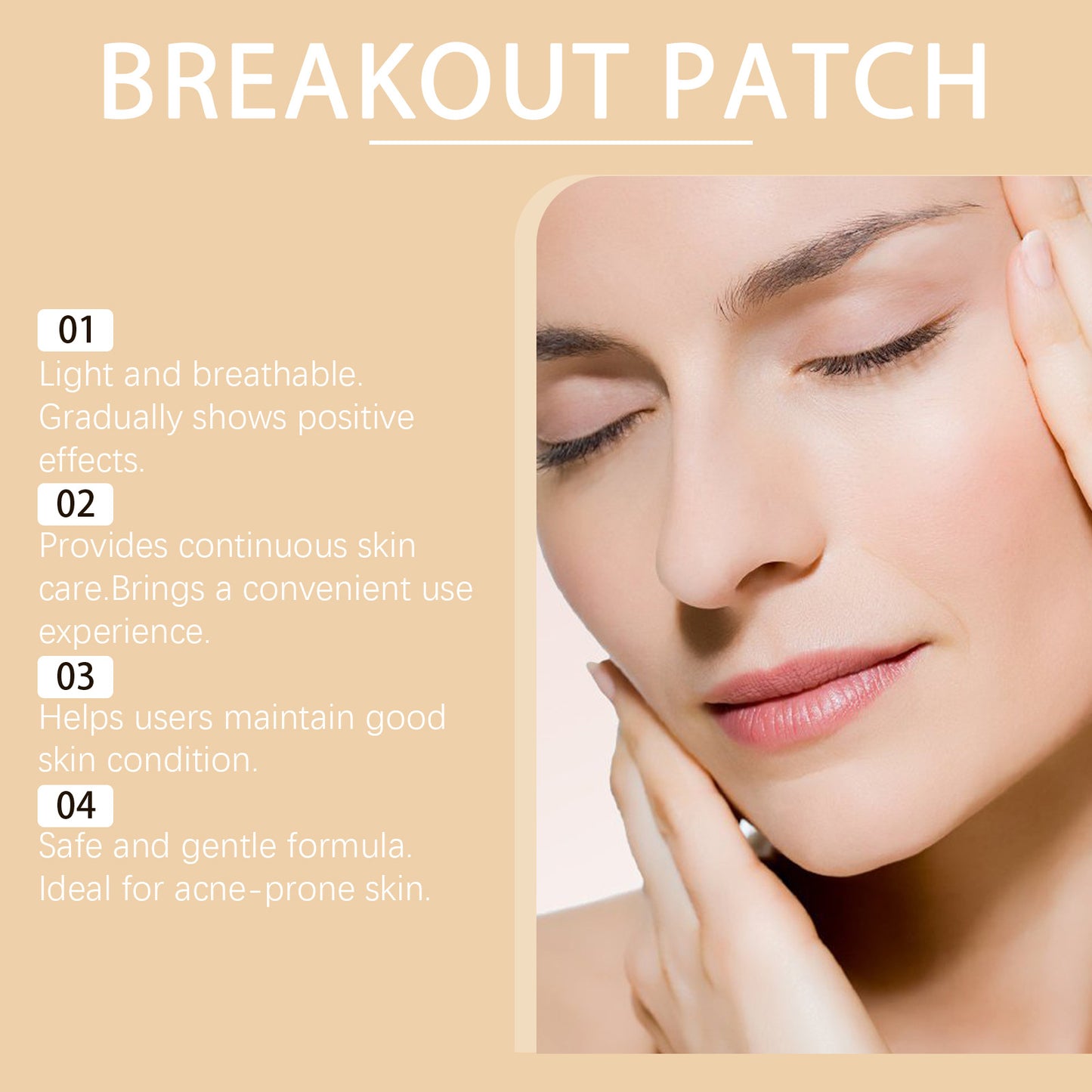 Acne Patches - Gentle Cleansing Skin Care with Tea Tree & Centella, 8 Patches