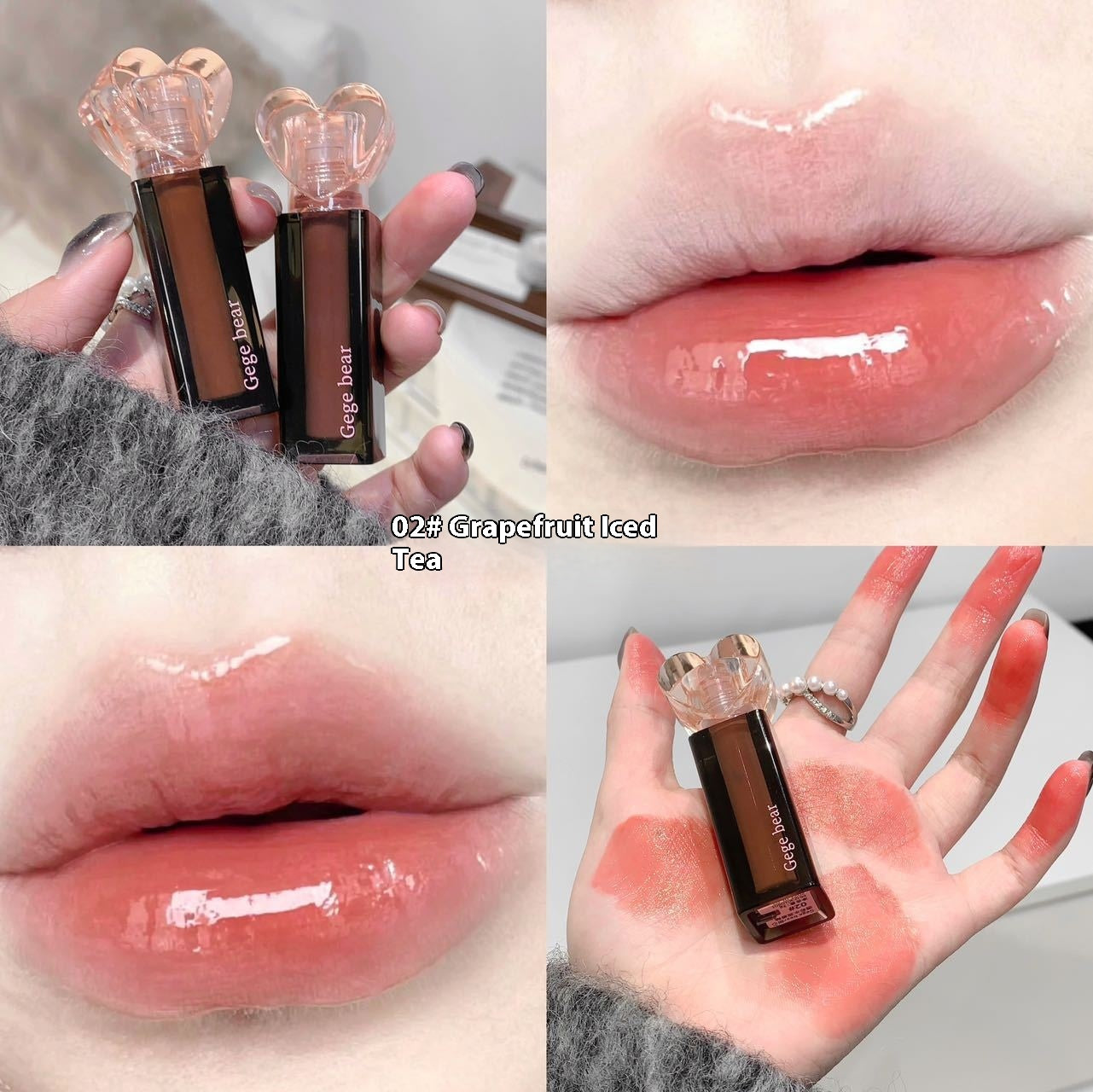 Moisturizing Lip Lacquer Water-Based Gloss with Mirror Finish - Multiple Colors