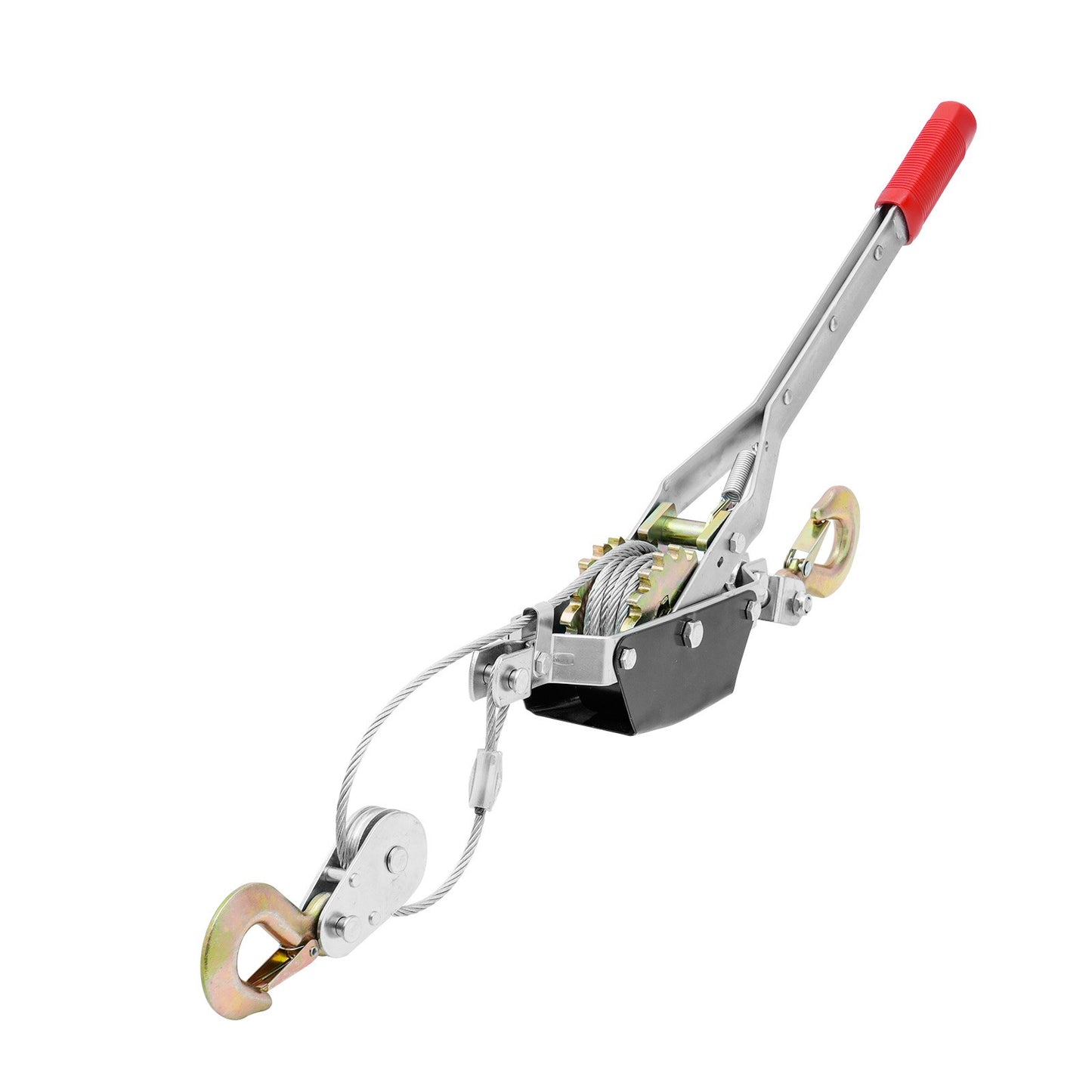 Heavy Duty Power Puller Winch 2 Ton 4409 lbs with Steel Cable and Dual Gear