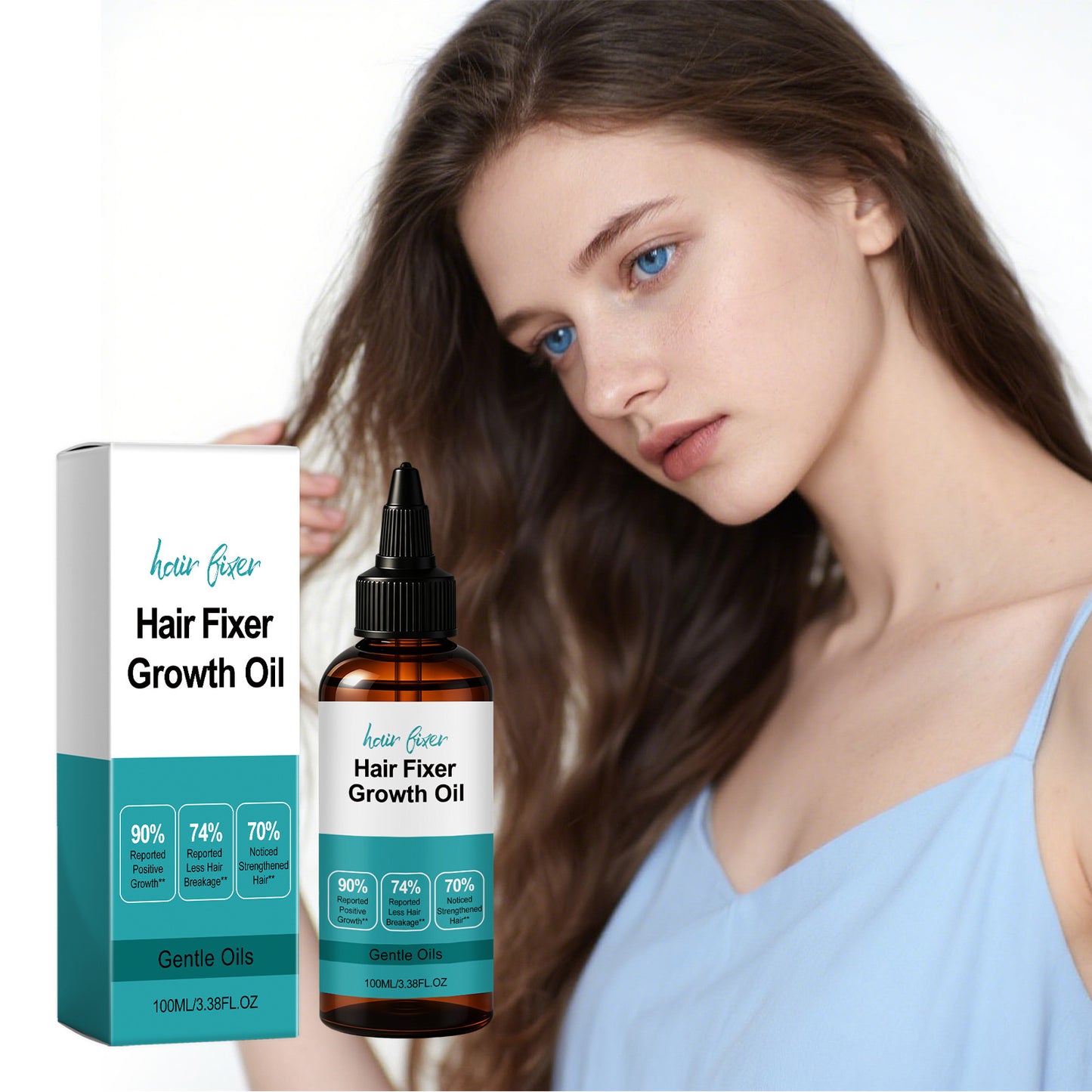 Hair Nourishing Serum for Dry Frizzy Hair - Strengthening & Smoothing