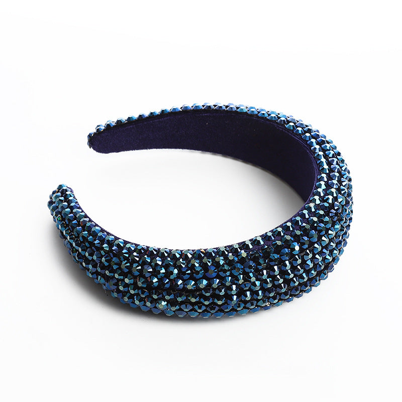 Baroque Sparkling Rhinestone Hair Band - 3cm Wide
