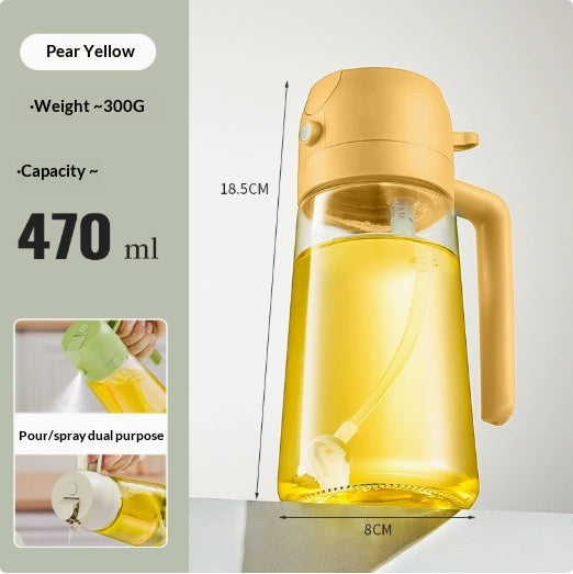 Two-in-One Oil Spray Dispenser for Kitchen & Barbecue - Capacity Options