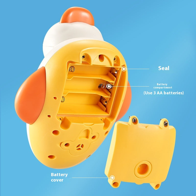 Electric Water Duck Shower Head Baby Bath Toy - Rotating Infant Shower Spray