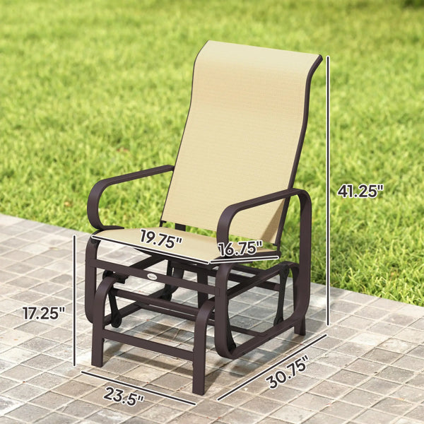 Outdoor Glider Chair Set - Ergonomic Design, Weather-Resistant