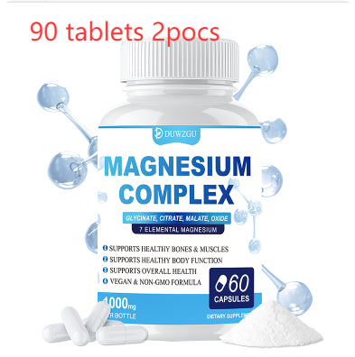 Magnesium Complex Supplement - Glycinate, Citrate & Malate Capsules