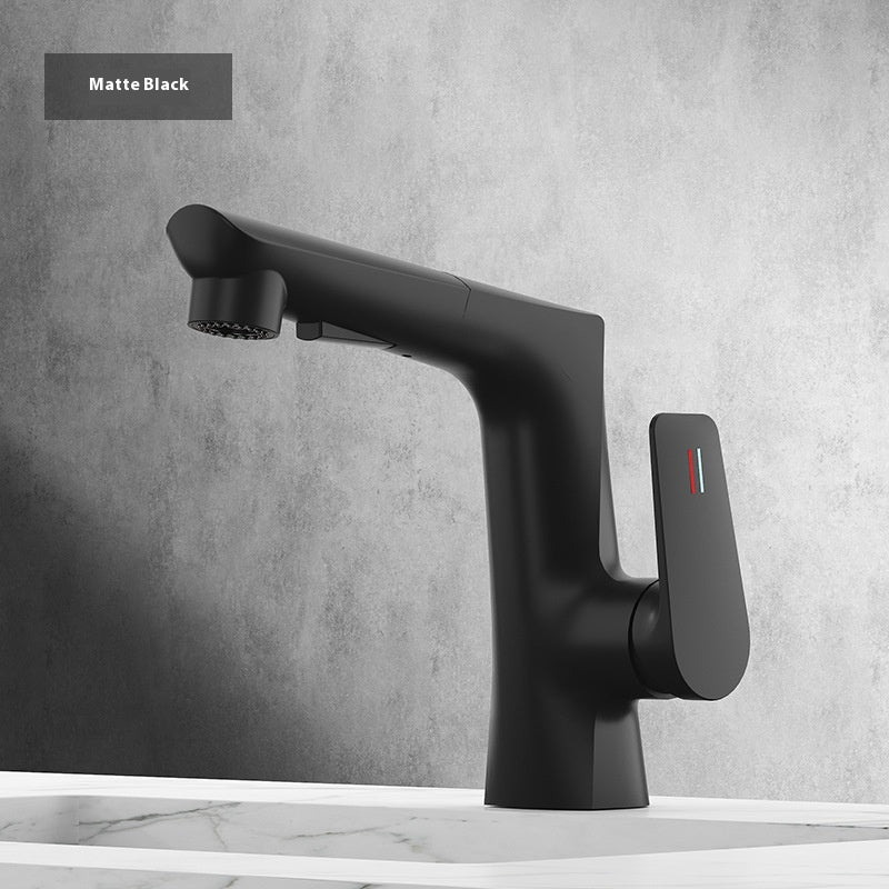 Pull-Out Kitchen Faucet - Modern Copper Design with Multiple Finish Options