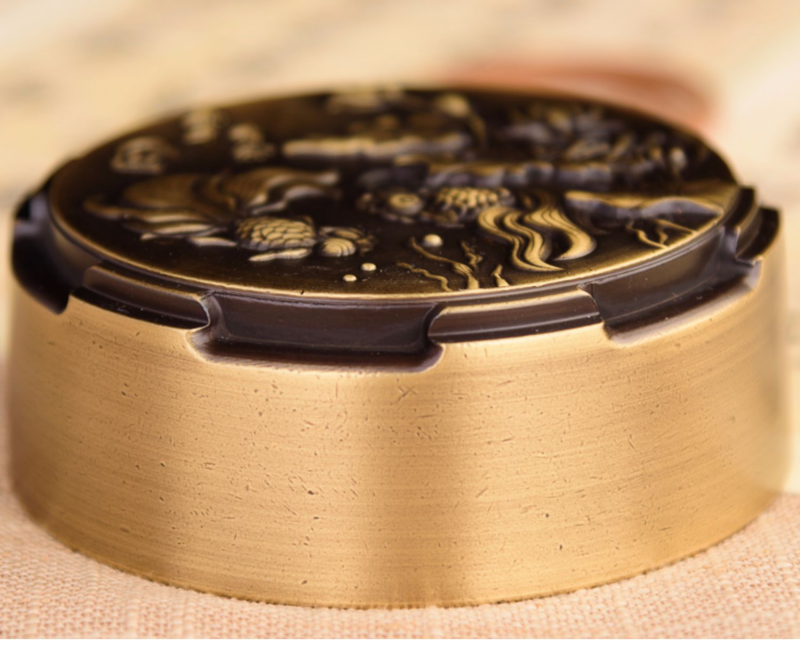Reverse Flow Incense Burner with Glass Cover for Home and Garden