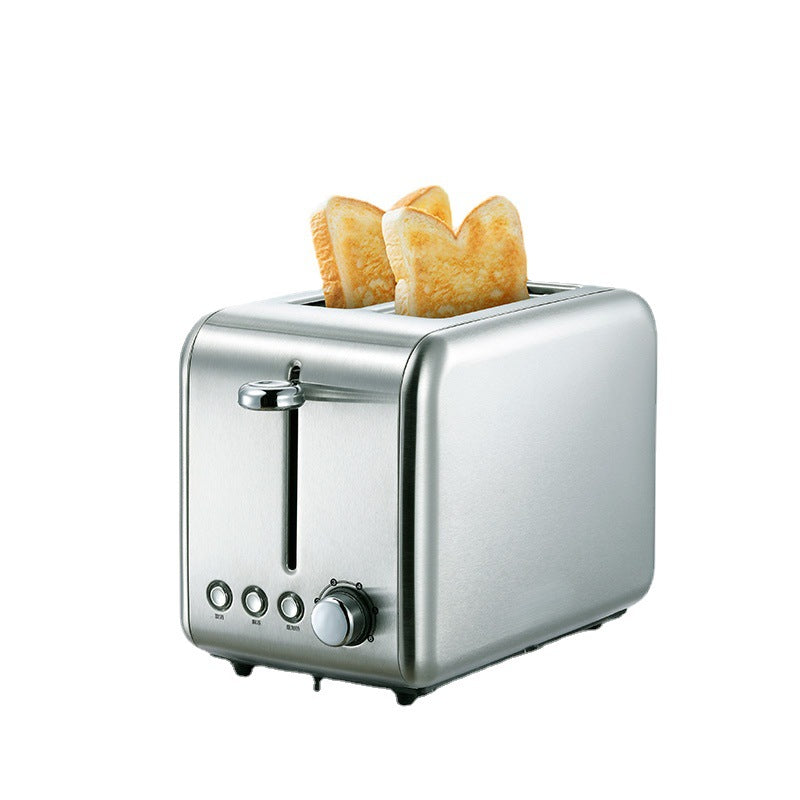 Multi-Functional Breakfast Sandwich Maker with Toaster and Grill - Silver