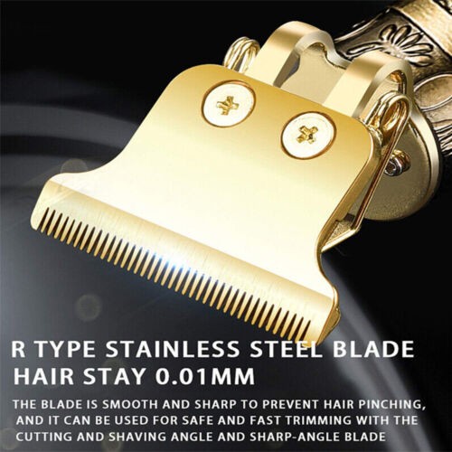 Professional Cordless Hair Clipper & Beard Trimmer - Rechargeable Metal Body