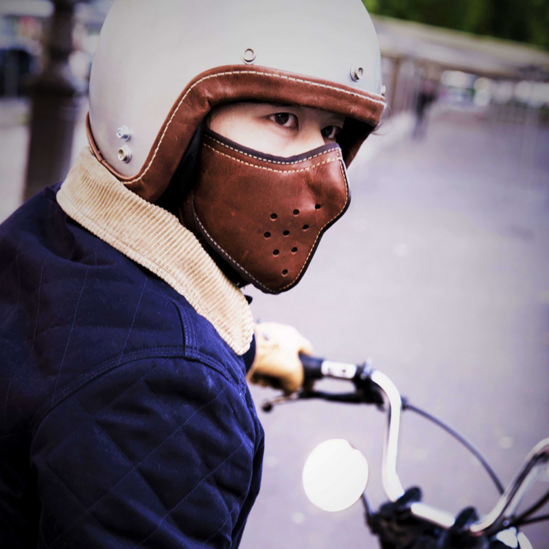 Punk Motorcycle Riding Mask - Leather