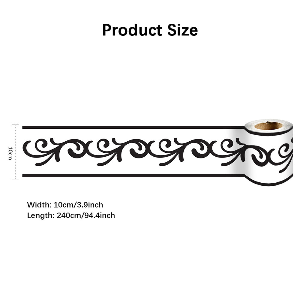 Home Wall & Floor Skirting Line Stickers - Moisture & Stain Resistant PVC
