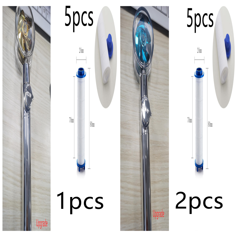 High Pressure Turbo Shower Head with Water Saving Feature & 360° Fan Extension