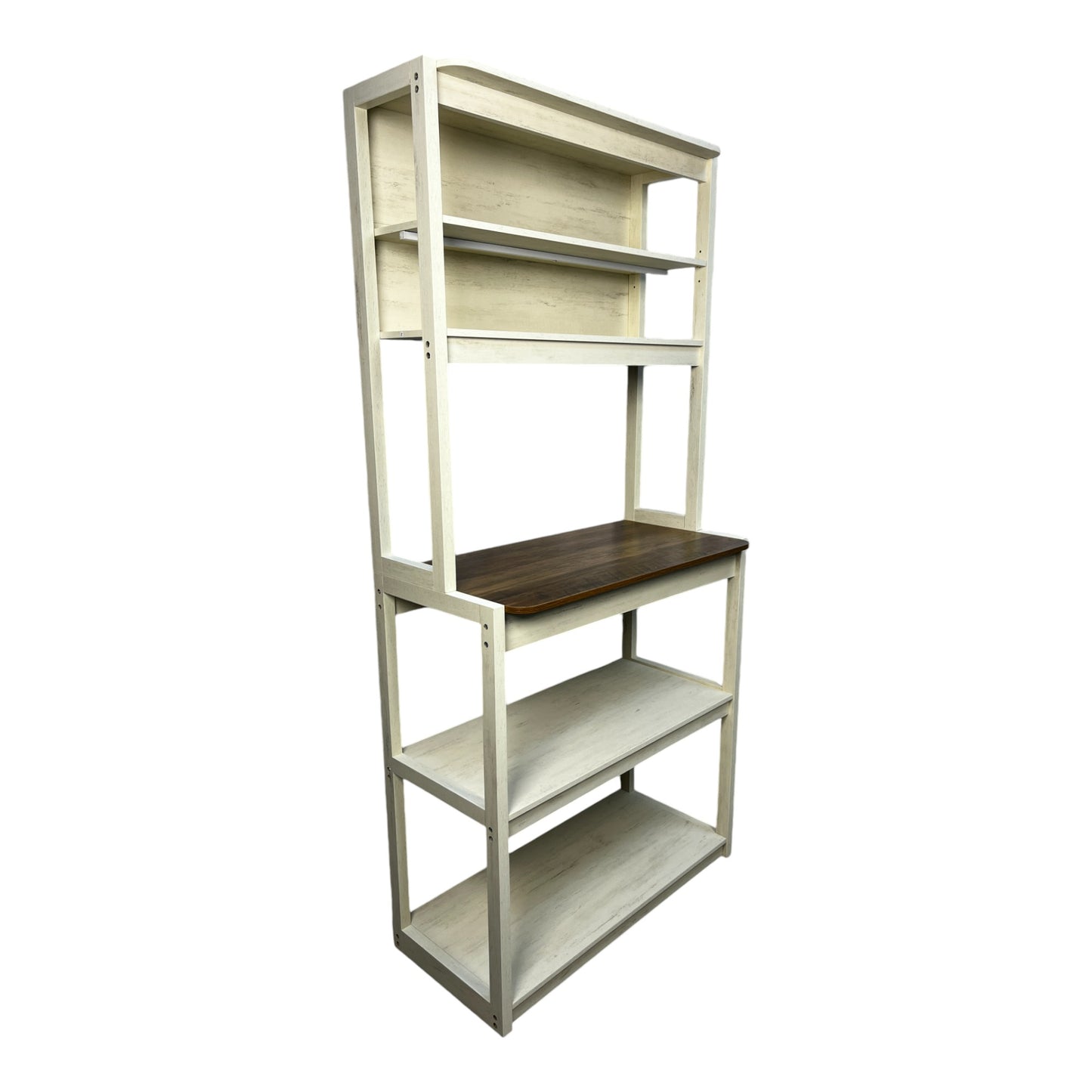 5-Layer White Kitchen Cabinet Rack for Storage & Organization