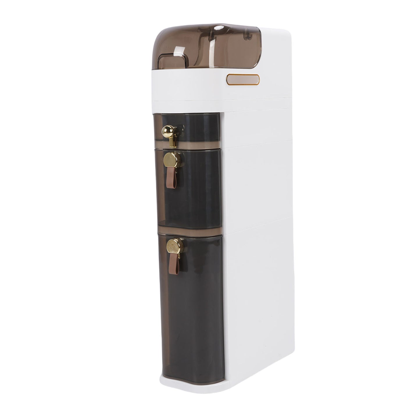 Bathroom Storage Cabinet PP PC Narrow Slim Organizer Small Corner