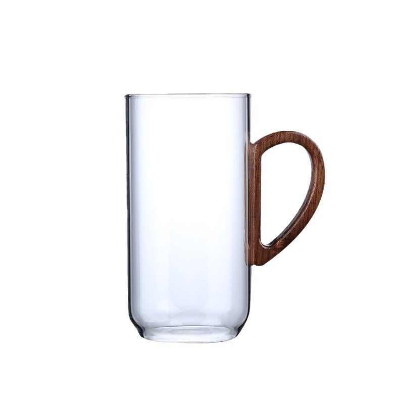 Heat-Resistant Green Tea Cup Large Capacity Water Mug Borosilicate Glass