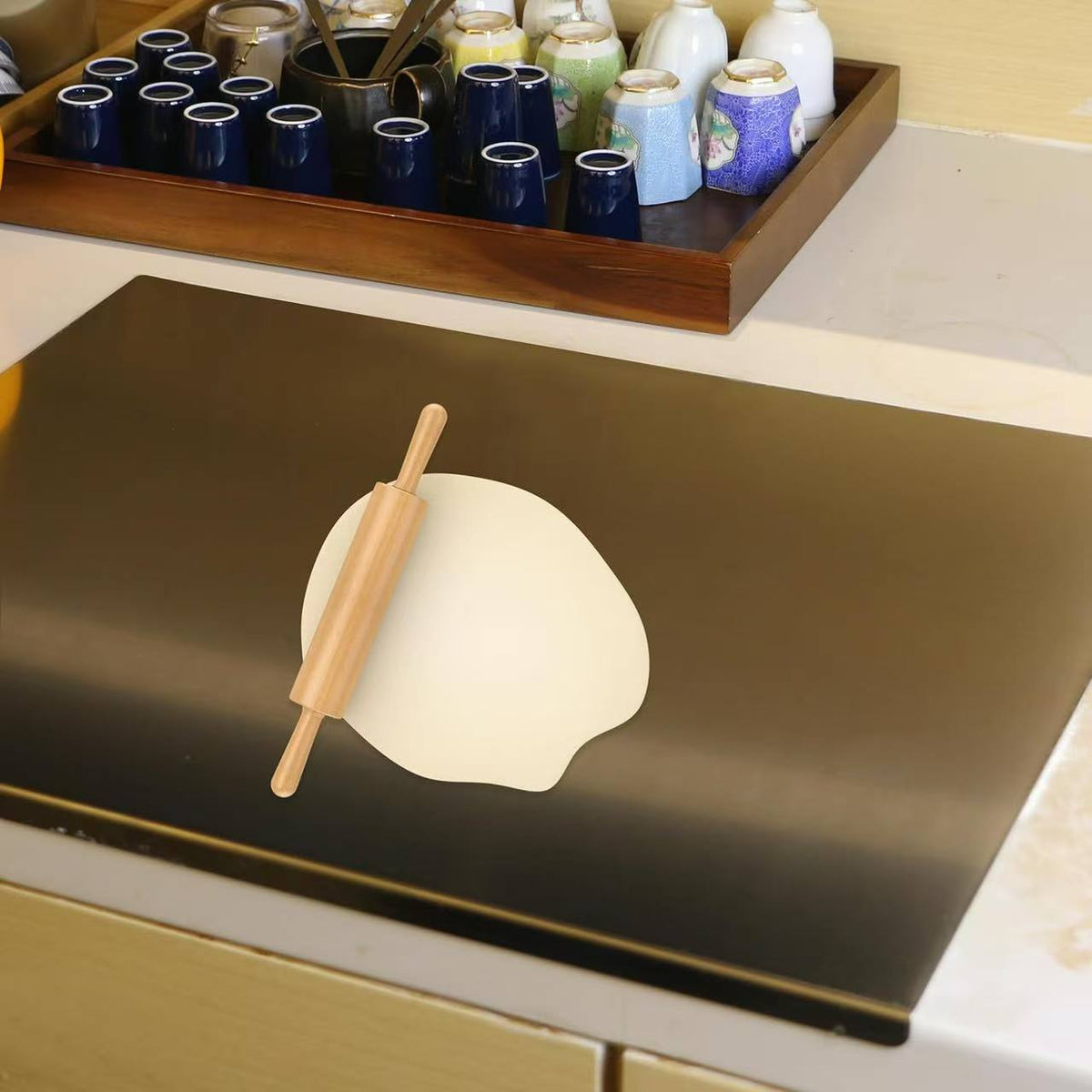 Stainless Steel Cutting Board 40x30cm, Rust-Resistant Kitchen Prep Surface