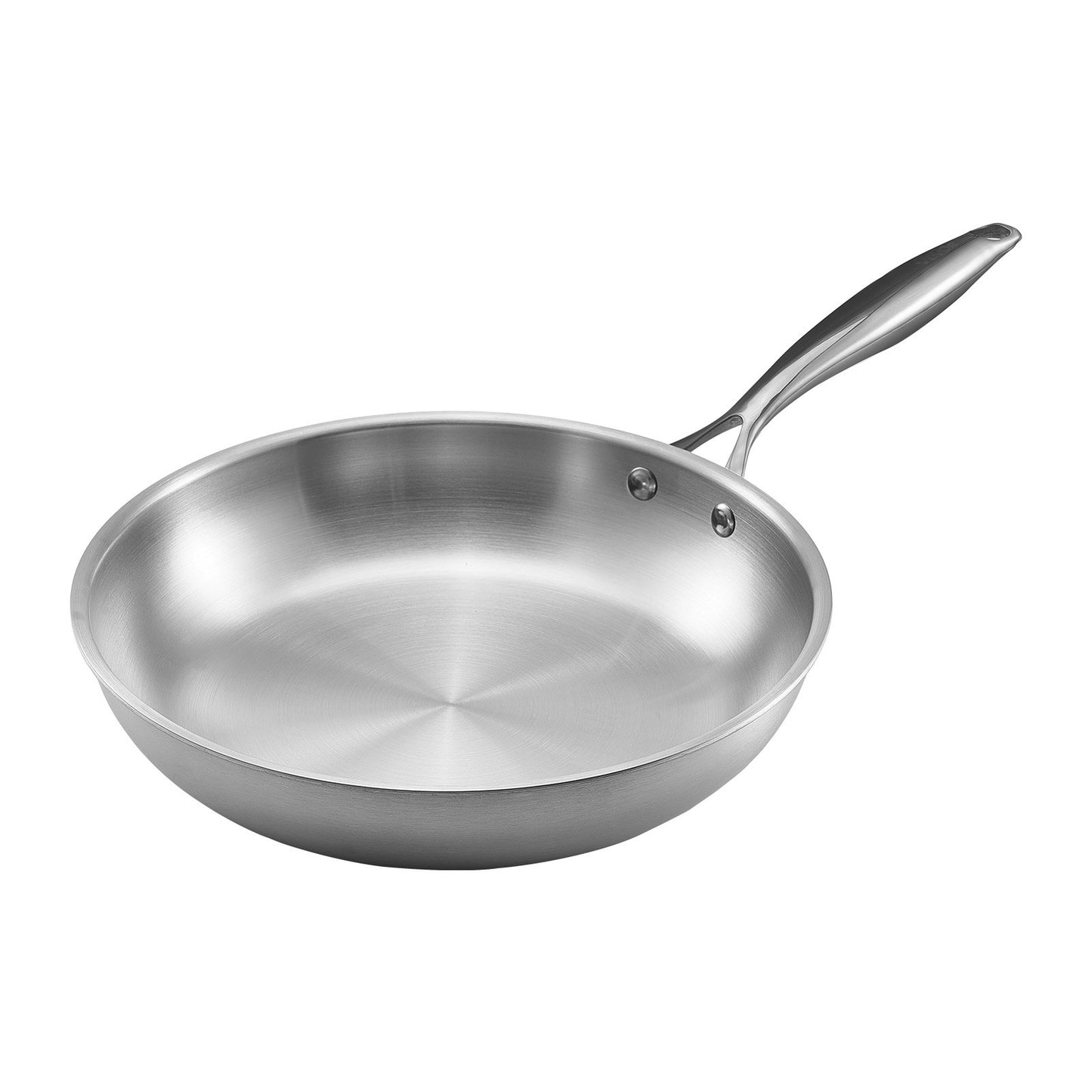 Stainless Steel Frying Pan Set - 8, 10, 12 Inch Skillets