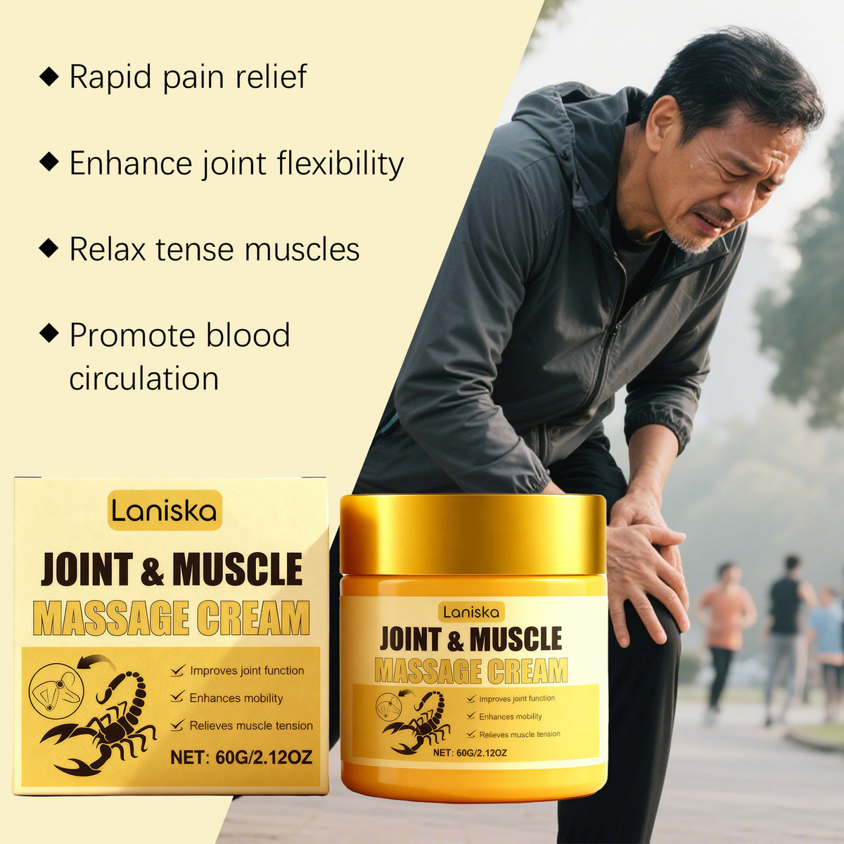 Joint Massage Care Cream - Soothing Body Care, 60g