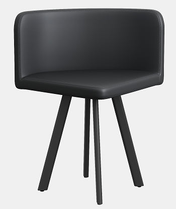 Modern Black PU Dining Chair - Set of 4 or More