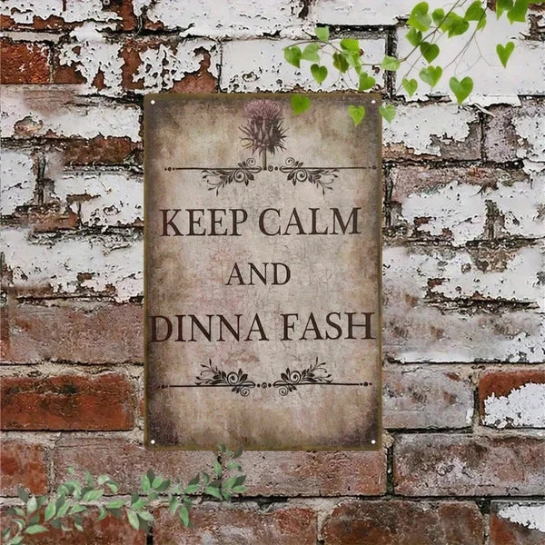 Metal Tin Sign Wall Decoration - 20 cm x 20 cm