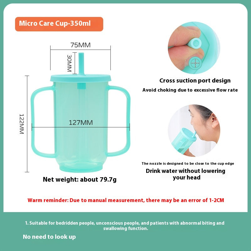 Choke-Proof Drinking Water Cup for Elderly and Pregnant Women - Bedside Safe Water Bottle