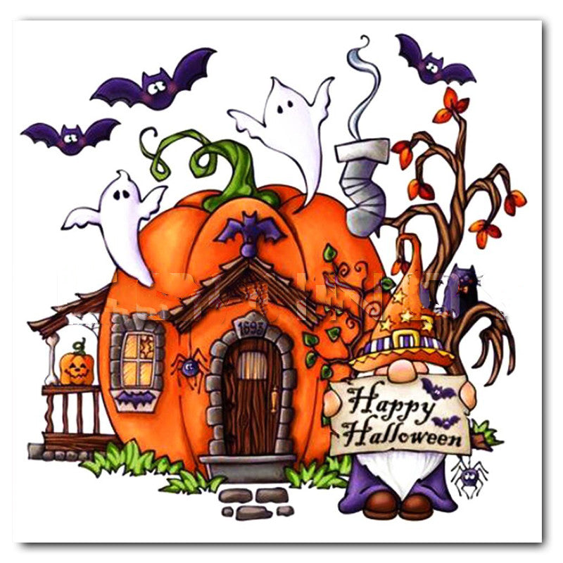 Halloween Cat Diamond Painting Kit - Embroidery Cross Stitch Art for Home Decor