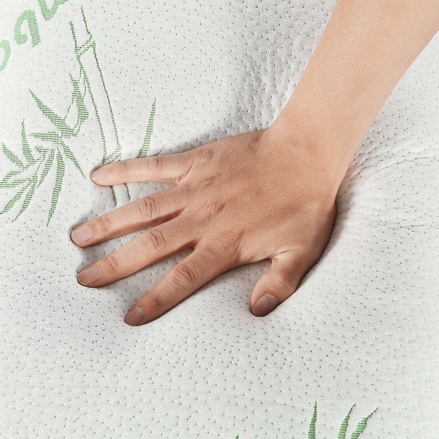 Bamboo Memory Foam Pillow - Hypoallergenic & Washable Cover