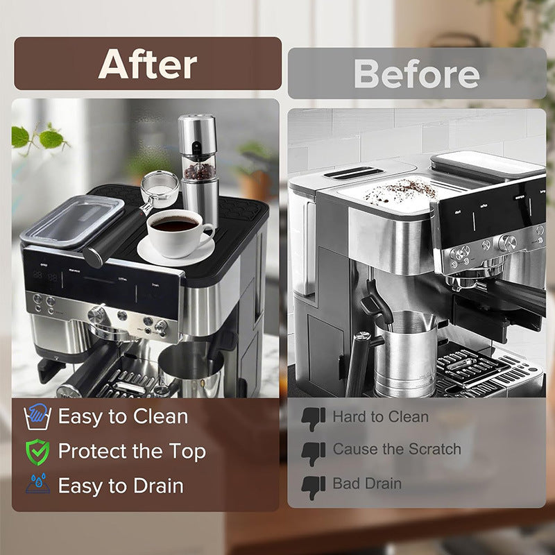 Silicone Coffee Machine Top Anti-Scratch Non-Slip Drying Mat - Multiple Styles