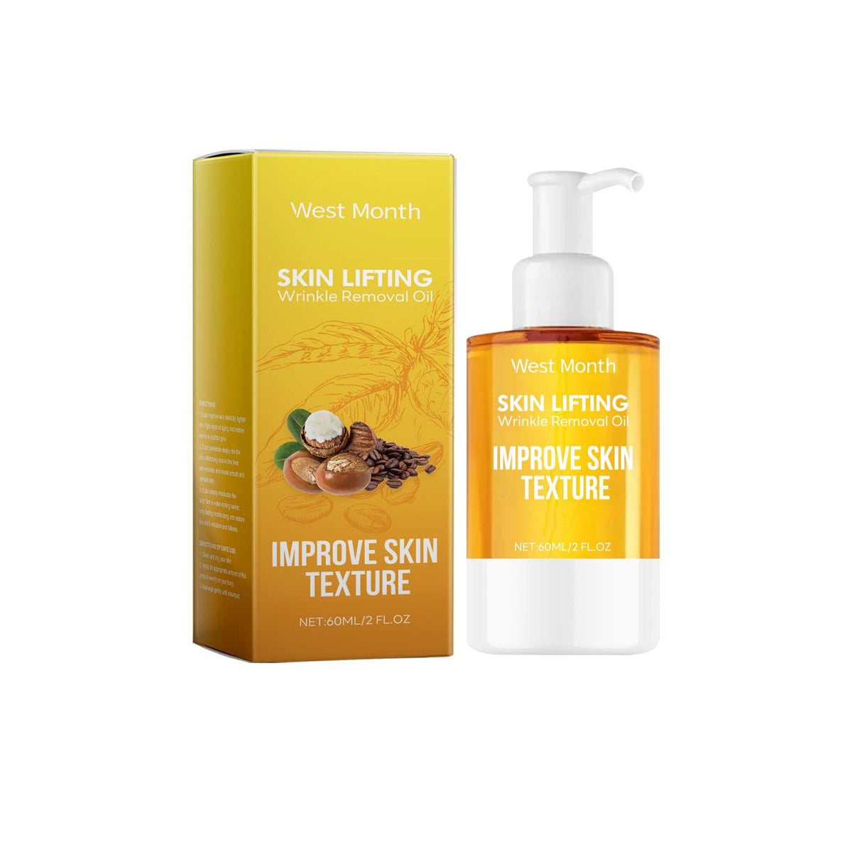 Facial Firming Oil Hydrating Moisturizer with Hyaluronic Acid - 60ml