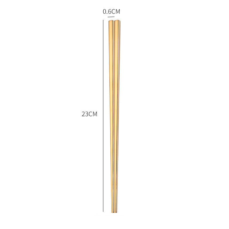 Stainless Steel Non-Slip Anti-Fungal Chopsticks for Home Use