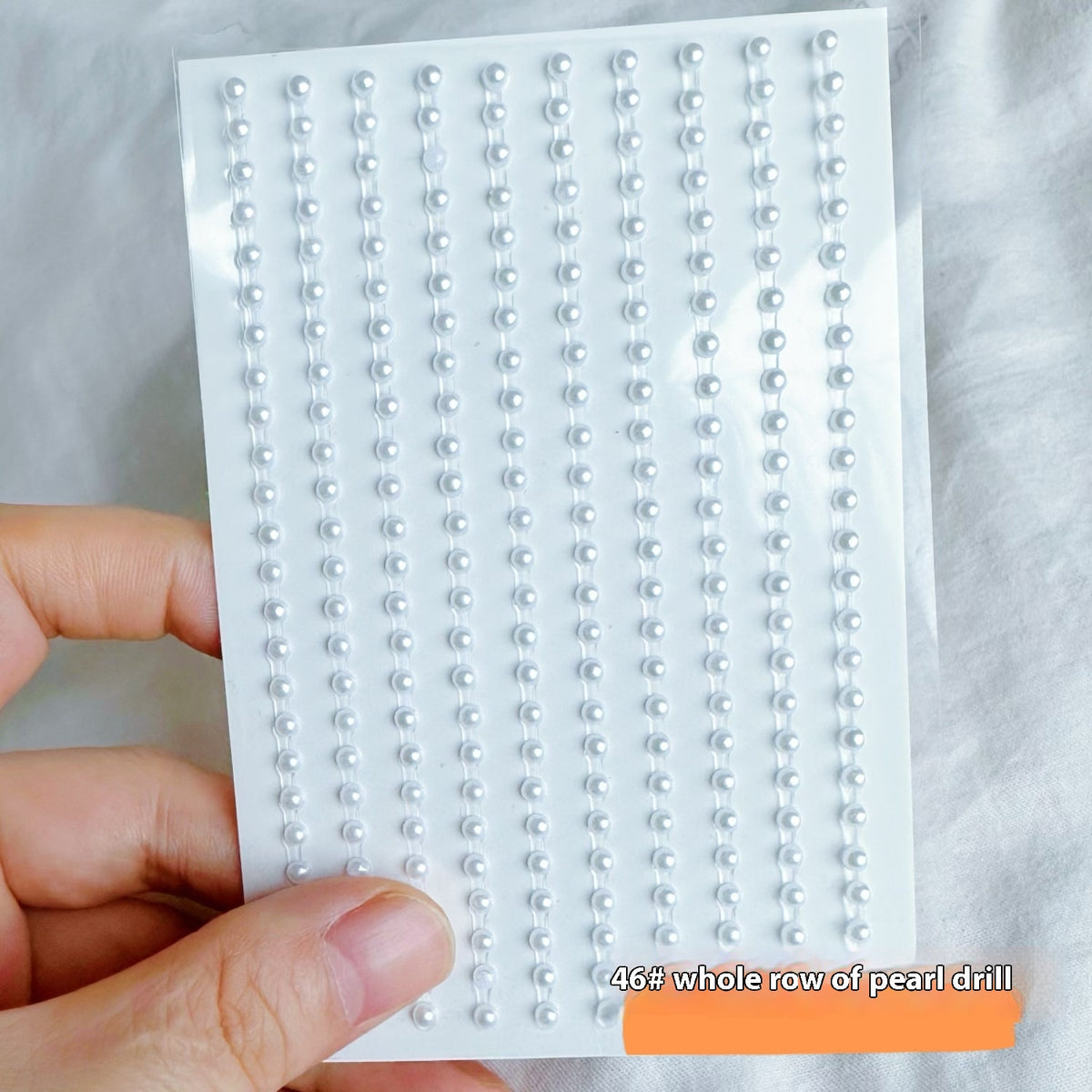Pearl and Crystal Nail Art Stickers Set for DIY Manicure and Decor