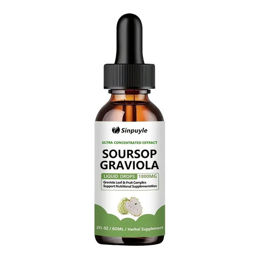 Soursop Graviola Liquid Drops - 1800mg Ultra Concentrated Herbal Supplement