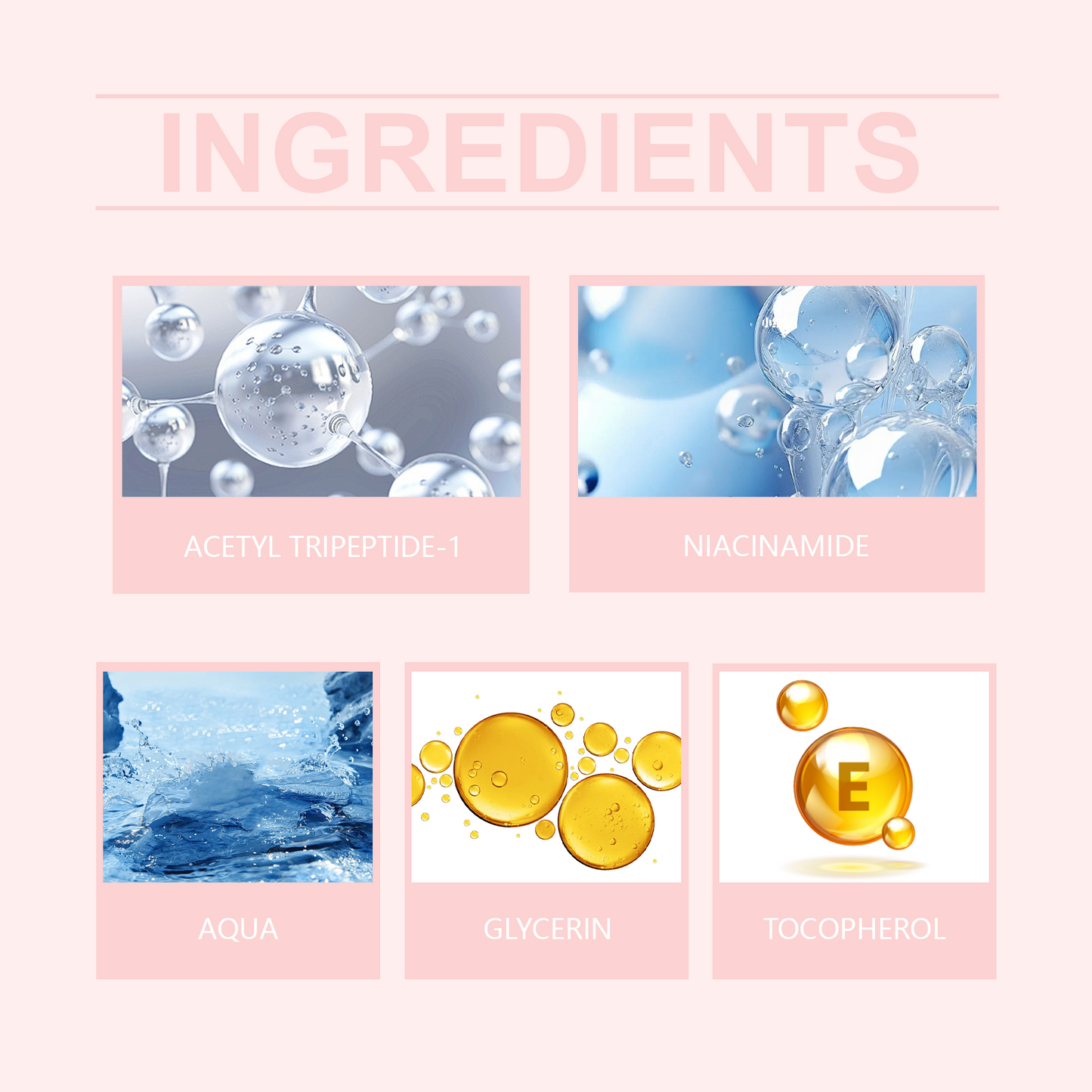 Hydrating Facial Essence Serum with Vitamin E & Peptides - 30ml