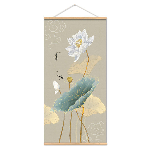 Modern Landscape Wall Art Mural Canvas for Home Decor – Frameless Fabric Painting